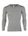T-SHIRT UOMO IN LANA-SETA A MANICHE LUNGHE