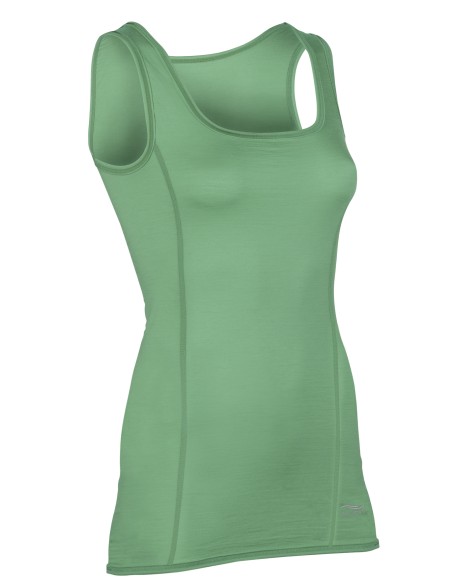 CANOTTA TERMICA IN LANA-SETA PER LO SPORT CON SPALLA LARGA