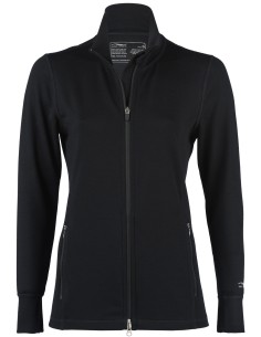 GIACCA TECNICA DONNA  IN LANA E SETA - NERO