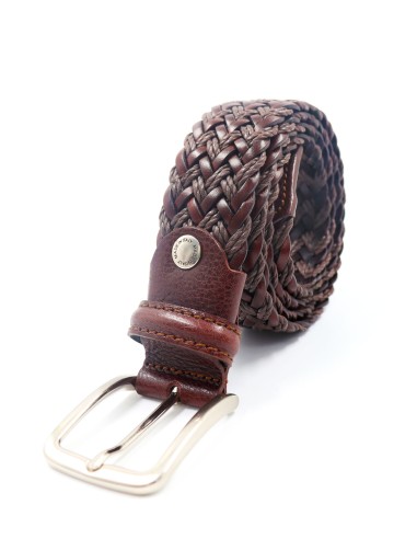 CINTURA UOMO “INTRECCIATA” IN VERA PELLE MADE...