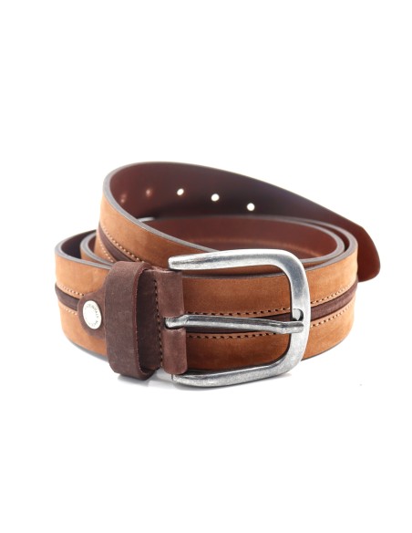 CINTURA UOMO “BICOLOR” IN VERA PELLE MADE IN ITALY