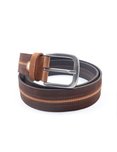 CINTURA UOMO “BICOLOR” IN VERA PELLE MADE IN ITALY
