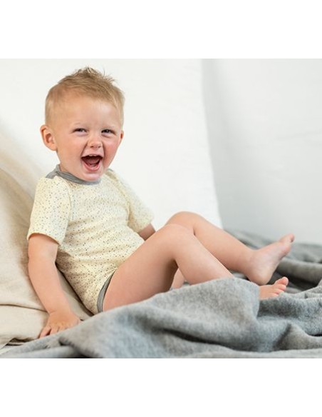 BODY IN LANA-SETA MANICA CORTA