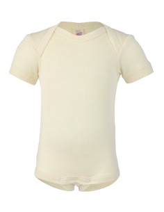 BODY MANICA CORTA IN LANA-SETA - NATURALE