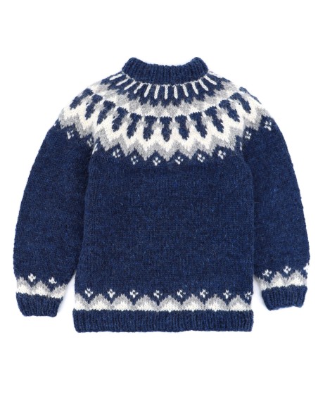 MAGLIONE ISLANDESE IN LANA LOPI FATTO A MANO