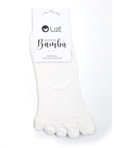 FANTASMINI 5 DITA IN BAMBU' - BIANCO