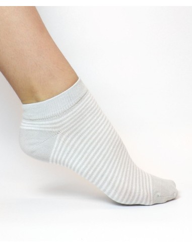 CALZINI CORTI BAMBU "BASIC STRIPE"