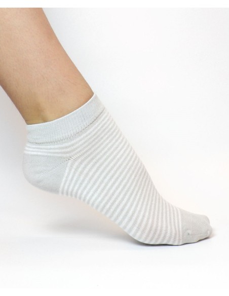 CALZINI CORTI BAMBU "BASIC STRIPE"
