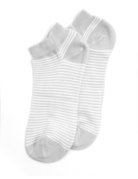 CALZINI CORTI BAMBU "BASIC STRIPE"