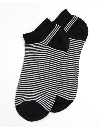CALZINI CORTI BAMBU "BASIC STRIPE"