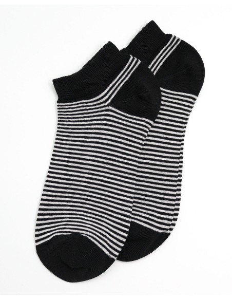 CALZINI CORTI BAMBU "BASIC STRIPE"