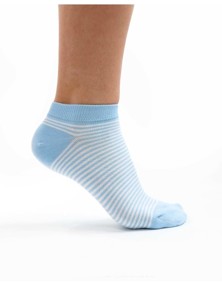 CALZINI CORTI BAMBU "BASIC STRIPE"