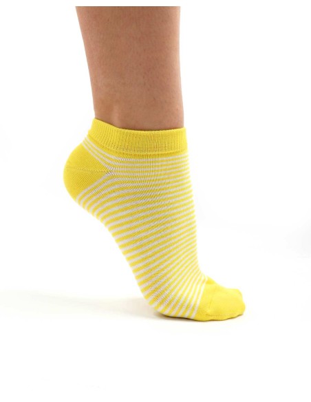 CALZINI CORTI BAMBU "BASIC STRIPE"