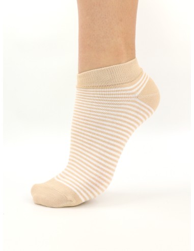 CALZINI CORTI BAMBU "BASIC STRIPE"