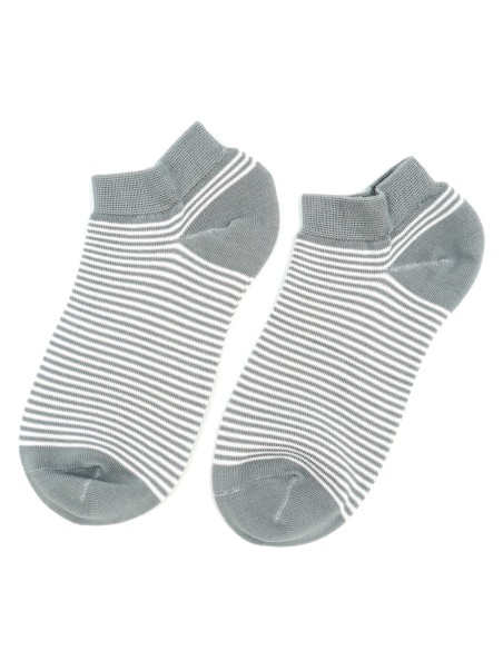 CALZINI CORTI BAMBU "BASIC STRIPE"
