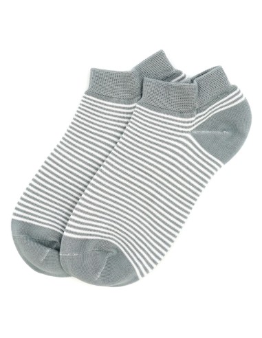 CALZINI CORTI BAMBU "BASIC STRIPE"