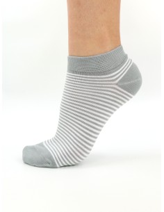 CALZINI CORTI IN BAMBU "BASIC STRIPE"