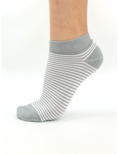 CALZINI CORTI BAMBU "BASIC STRIPE"