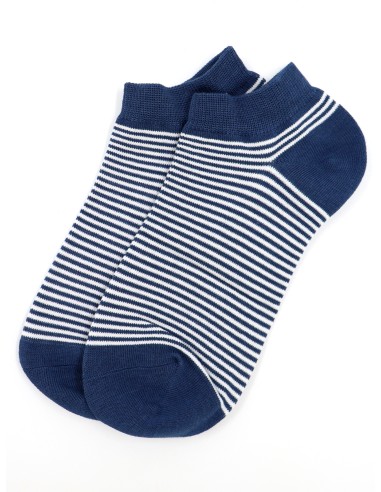 CALZINI CORTI BAMBU "BASIC STRIPE"