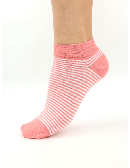 CALZINI CORTI BAMBU "BASIC STRIPE"