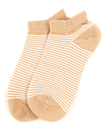 CALZINI CORTI BAMBU "BASIC STRIPE"