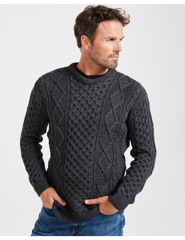 MAGLIONE UNISEX ARAN IN 100% LANA MERINO...