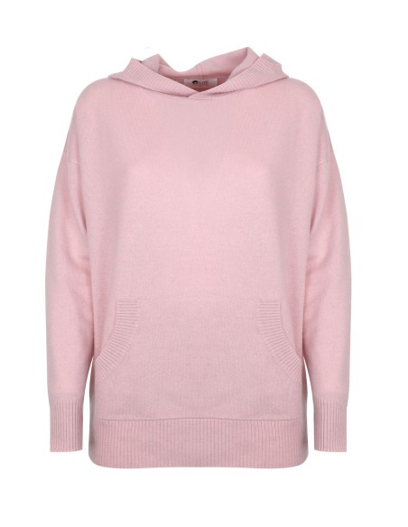 MAXI FELPA UNISEX IN 100% CASHMERE CON CAPPUCCIO "ALICE"