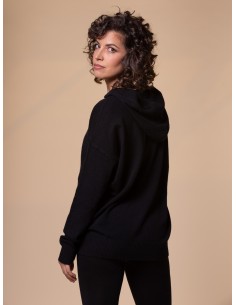 MAXI FELPA UNISEX IN 100% CASHMERE CON CAPPUCCIO "ALICE"... 2