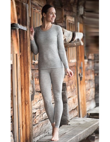 T-SHIRT DONNA LANA-SETA MANICHE LUNGHE