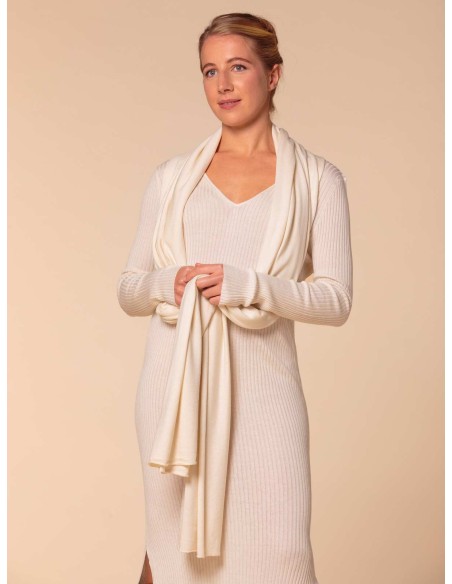 STOLA CASHMIRETTA IN SETA E CASHMERE