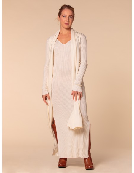 VESTITO CASHMIRETTO IN SETA E CASHMERE "AURORA"