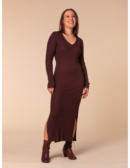 VESTITO CASHMIRETTO IN SETA E CASHMERE "AURORA"