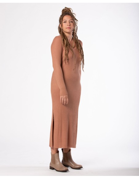 VESTITO CASHMIRETTO IN SETA E CASHMERE "AURORA"