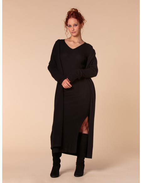 VESTITO CASHMIRETTO IN SETA E CASHMERE "AURORA"