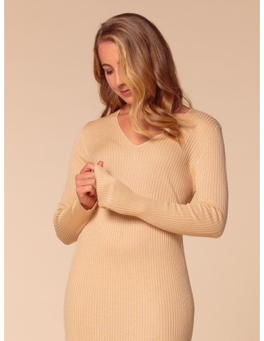 VESTITO CASHMIRETTO IN SETA E CASHMERE "AURORA"