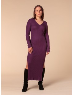 VESTITO CASHMIRETTO IN SETA E CASHMERE "AURORA" - VINACCIA