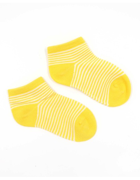 CALZINI CORTI BAMBINI IN BAMBU "BASIC STRIPE"