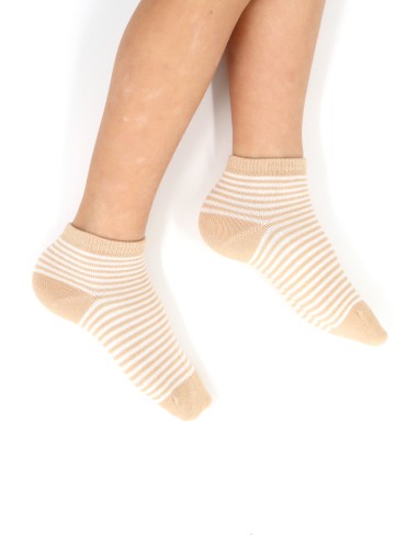 CALZINI CORTI BAMBINI IN BAMBU "BASIC STRIPE"
