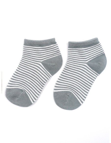 CALZINI CORTI BAMBINI IN BAMBU "BASIC STRIPE"