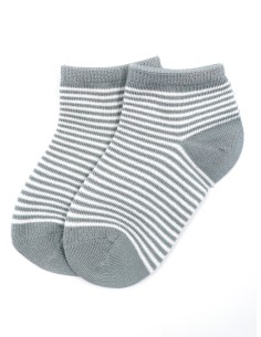 CALZINI CORTI BAMBINI IN BAMBU "BASIC STRIPE" 2
