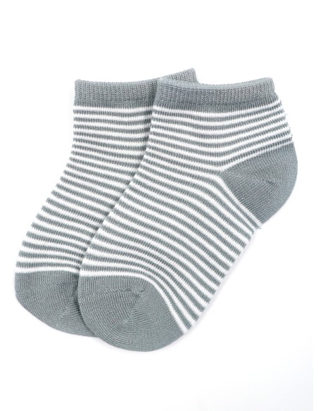 CALZINI CORTI BAMBINI IN BAMBU "BASIC STRIPE"