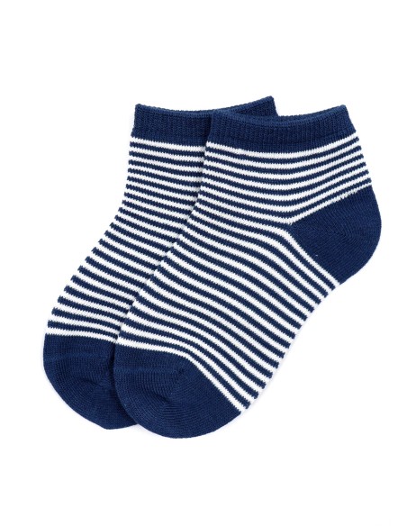 CALZINI CORTI BAMBINI IN BAMBU "BASIC STRIPE"