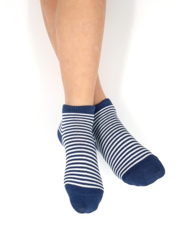 CALZINI CORTI BAMBINI IN BAMBU "BASIC STRIPE"