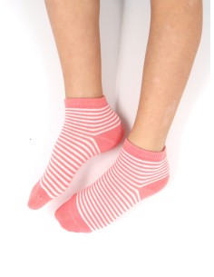 CALZINI CORTI BAMBINI IN BAMBU "BASIC STRIPE" 2