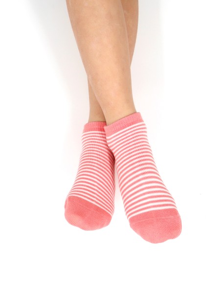 CALZINI CORTI BAMBINI IN BAMBU "BASIC STRIPE"