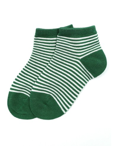 CALZINI CORTI BAMBINI IN BAMBU "BASIC STRIPE"
