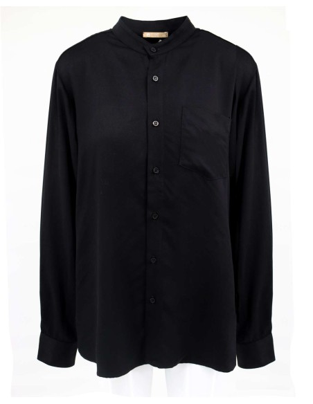 MAXI CAMICIA IN 100% BAMBU' SATIN