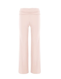 PANTALONE AMPIO IN BAMBU' CON FASCIA IN VITA - ROSA
