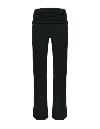 PANTALONE AMPIO IN BAMBU' CON FASCIA IN VITA