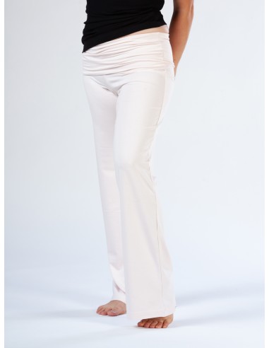 PANTALONE AMPIO IN BAMBU' CON FASCIA IN VITA